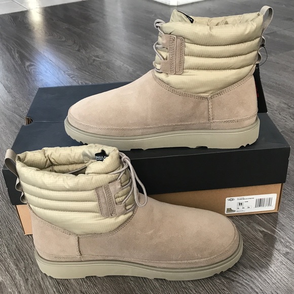 UGG MEN CLASSIC MINI LACE-UP WEATHER BOOT